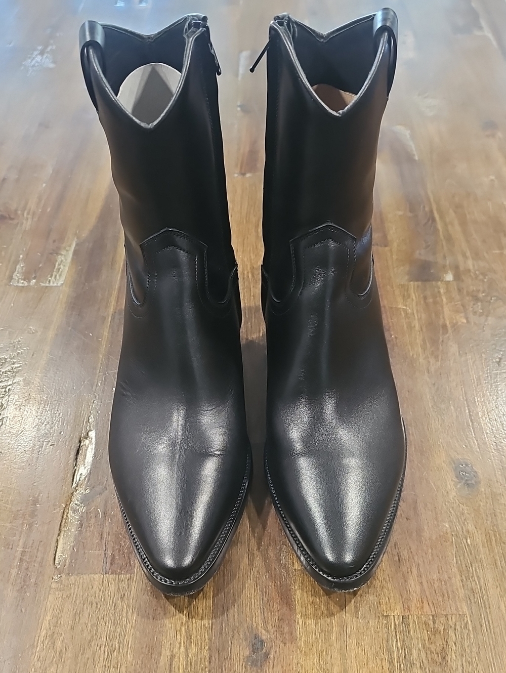 Garcons Infideles Women's Black Calfskin Leather Boots
